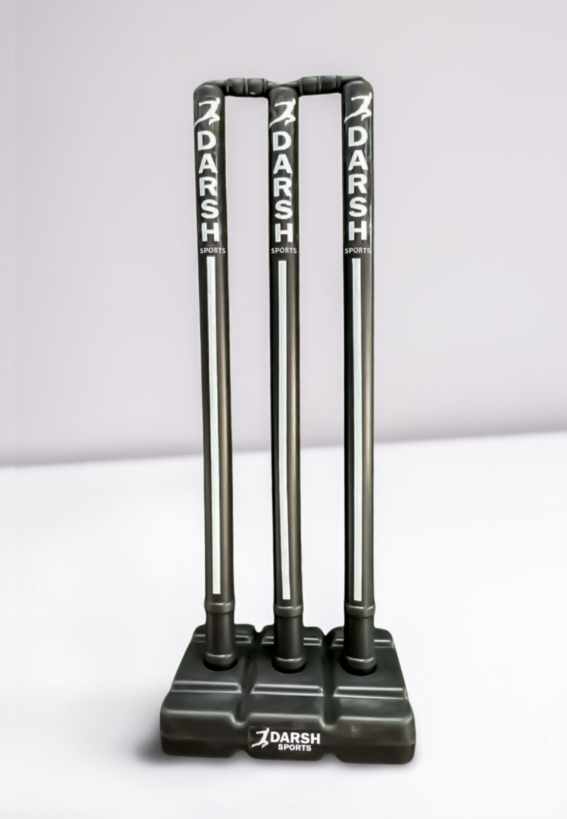 Darsh Sports Heavy Plastic Cricket Stumps (Black Color)